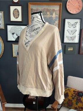 BDG Casual V Neck Tan Sweater- Small